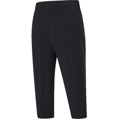 特步运动裤女2025夏季官方休闲凉感冰丝梭织七分裤976228800182