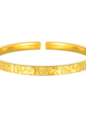 爆闪高光足银碎碎冰手镯生日礼物