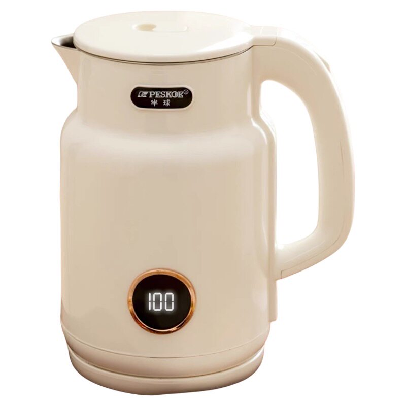 半球304不锈钢数显电热水壶2L