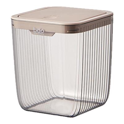轻奢收纳桶bdo方形透明按压式