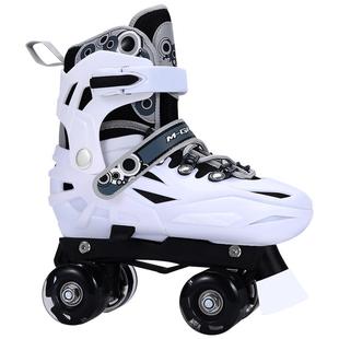 溜冰鞋儿童双排轮滑鞋成人成年四轮旱冰鞋夜光闪光男女溜冰场专用