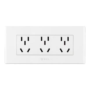 公牛118型开关插座暗装10孔15孔20孔多孔 家用厨房多功能墙壁面板