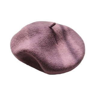 羊毛贝雷帽女秋冬韩版日系甜美可爱蓓蕾帽英伦法式画家帽毛呢帽子