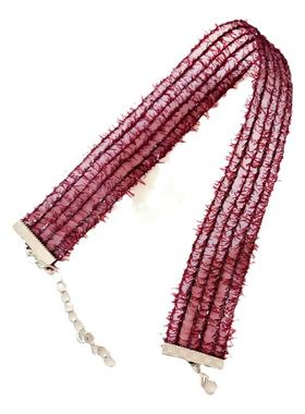 Yolo星球蕾丝花边网纱项链甜美少女镂空枣红锁骨链choker复古宽颈