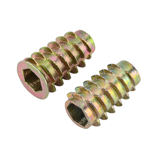 锌合金内外牙螺母沉头预埋螺母直通家具螺丝连接件梯形螺帽M4-M10