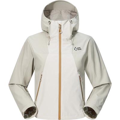 企鹅女士户外防水轻薄冲锋衣