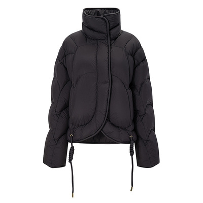 【90鹅绒】BCBG冬新款简约优雅设计感精裁廓形短款羽绒服女