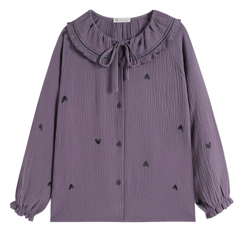 春秋季女纯棉甜美少女家居服套装
