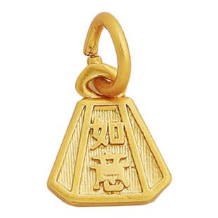 沙金包金保色算盘小吊坠称心如意项链挂件复古转运秤砣饰品吊饰