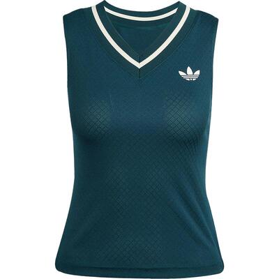 Adidas/阿迪达斯官方正品三叶草女士修身运动V领透气背心JM4738
