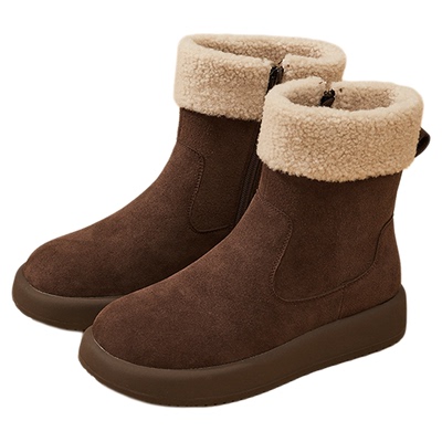 达芙妮复古休闲保暖加绒雪地靴
