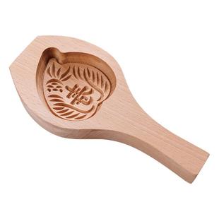 木忆木质寿桃模具寿公模实木重阳糕馒头月饼清明果面食糕点模具