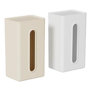 免打孔纸巾盒壁挂式洗脸巾收纳盒厕所卫生间厨房倒挂抽纸盒卷纸架