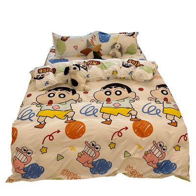 超可爱ins风卡通蜡笔小新四件套