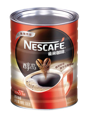 雀巢醇品500g罐装美式黑咖啡健身
