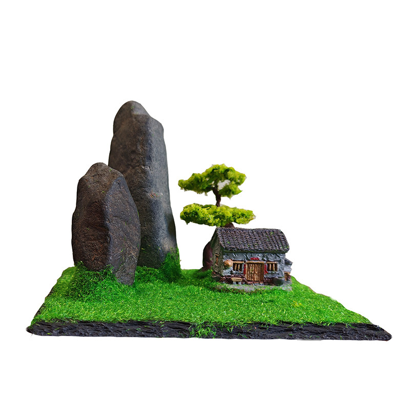 真石假山盆景室内装饰摆件微景观