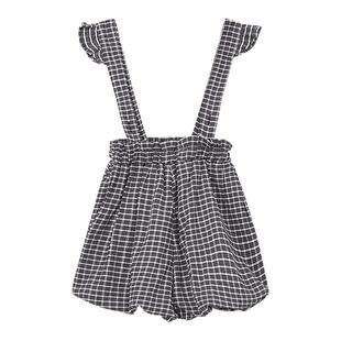 美特斯邦威美特斯邦威童装背带短裤女童夏季南瓜时尚清新休闲裤