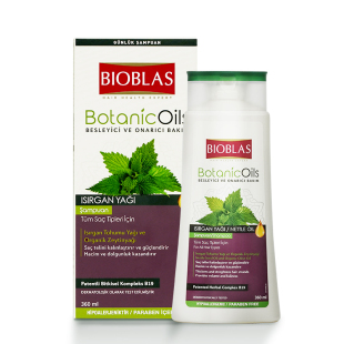 BIOBLAS洗发水德国荨麻油脂溢性头皮舒缓修护清洁控油保湿欧柏意