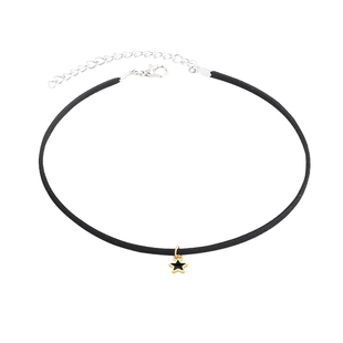 小星星choker黑色简约百搭锁骨链女颈链五角星项圈chocker项链