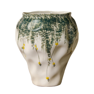 新中式陶瓷花盆家用中国风室内桌面摆放大号冬青三角梅发财树专用