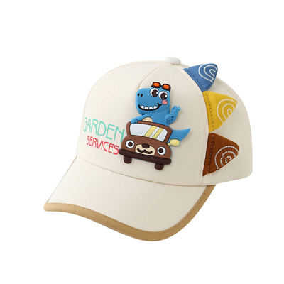 宝宝帽子男童鸭舌帽夏季可爱恐龙女童春遮阳洋气儿童鸭舌帽棉布酷