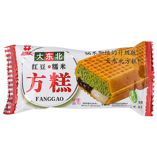 礼拜天东北方糕红豆糯米冰淇淋豆沙雪糕冷饮冰激凌80克5支