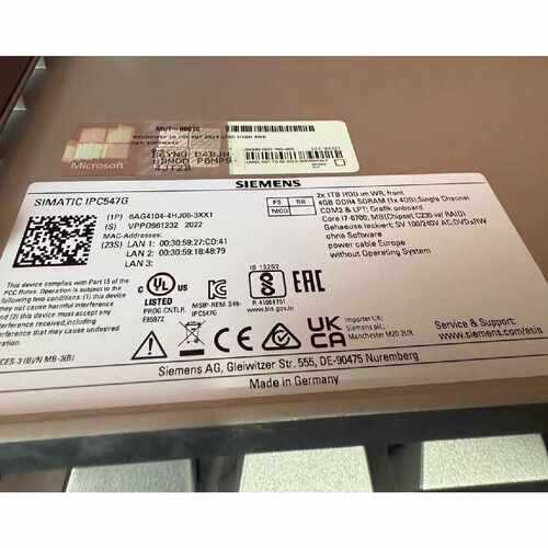 【议价-可维修】 西门子Siemens 6AG4104-4HJ06-3XX1 全新/均有货