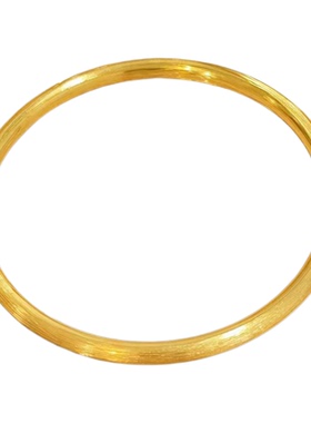 金店同款丝绸拉丝素圈手镯