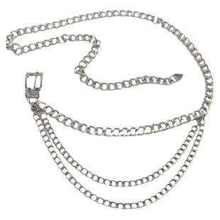 百搭辣妹裤链腰链女2025新款潮法式流苏细裤链子配饰金属链条腰带