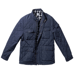 老爸秋冬中老年人棉衣多口袋外套中年爸爸冬装薄夹克爷爷老人衣服