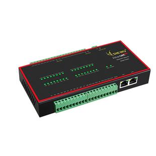 【DIEWU】 EtherCAT从站IO模块16入16出模块NPN输入光电隔离