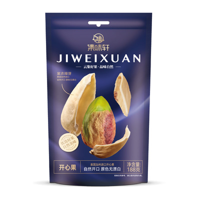 集味轩 开心果108g 散装美人甲南瓜子 鱼皮花生288g袋装坚果零食
