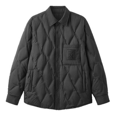 gxg.jeans男装 黑色口袋设计简约衬衫式轻薄款羽绒服 24冬季新品