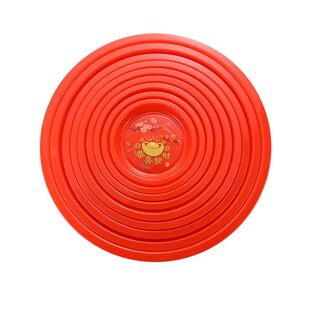 中式塑料加厚结婚乔迁结婚供奉拜老爷加厚喜庆果盘圆盘红盘水果盘