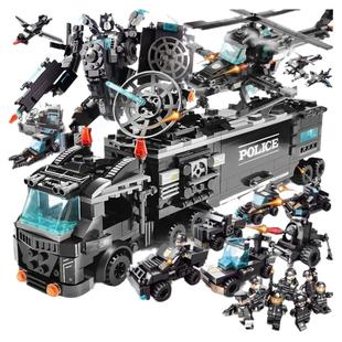 航空母舰航天火箭军事机甲坦克飞船男女孩益智拼装积木儿童玩具