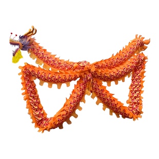 布龙舞龙道具成人九节龙训练绸布国标龙眼带灯表演庆典配旋转龙珠