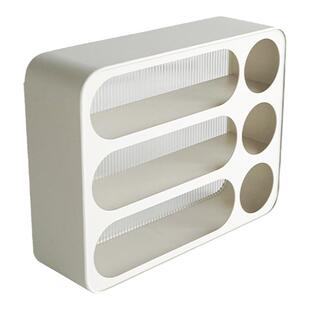 沐上北欧简约杯架铁艺杯子收纳架桌面金属置物架奶油风白色