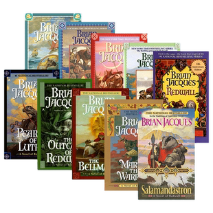 英文原版 Redwall 红城王国系列1-10册 青少年魔幻冒险小说 纽约时报畅销 Brian Jacques 英文版 进口英语原版书籍