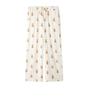 gelato pique秋冬女睡裤STEIFF小熊系带长裤PWCP245235