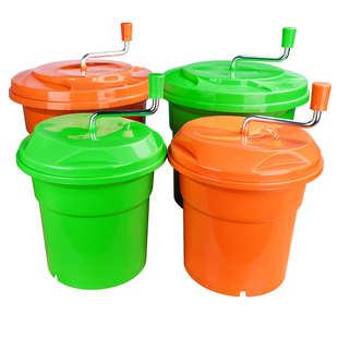 商用手动果蔬甩水器蔬菜手动甩干机沙拉去水脱水桶多用途商用水果