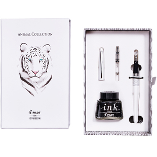 【新年礼物】日本PILOT百乐88G动物纹钢笔墨水礼盒套装78G升级版墨囊学生专用练字成人高档商务办公送礼