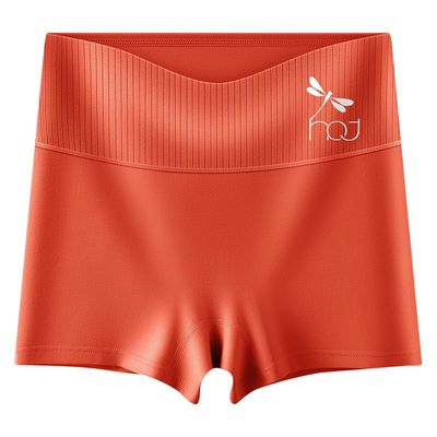 红蜻蜓平角内裤女纯棉安全裤防走光不卷边高腰收腹提臀舒适短裤头