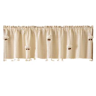 厨房短帘半帘门帘遮阳纱帘窗帘遮挡帘窗户魔术贴免打孔纱飘窗遮光