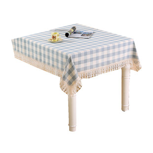 中式布艺餐桌布日式棉麻茶几布方桌桌布台布床头柜桌布防尘遮盖布