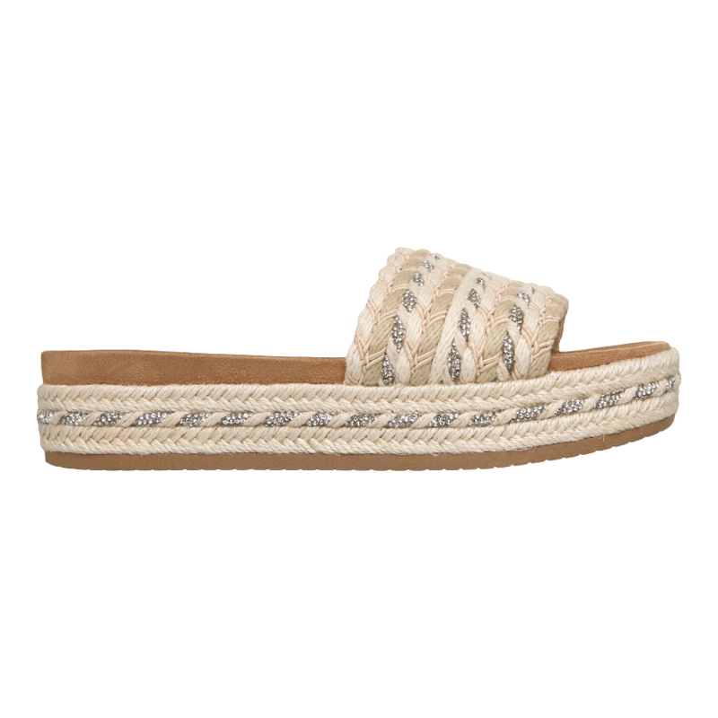 Skechers斯凯奇女鞋拖鞋一字拖BOBS Misty Kiss草编凉拖夏季防滑