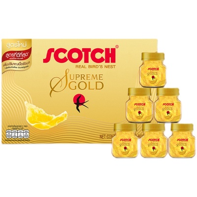 Scotch士国冰糖即食金丝燕窝40mlx8瓶木糖醇孕妇滋补送礼泰国进口