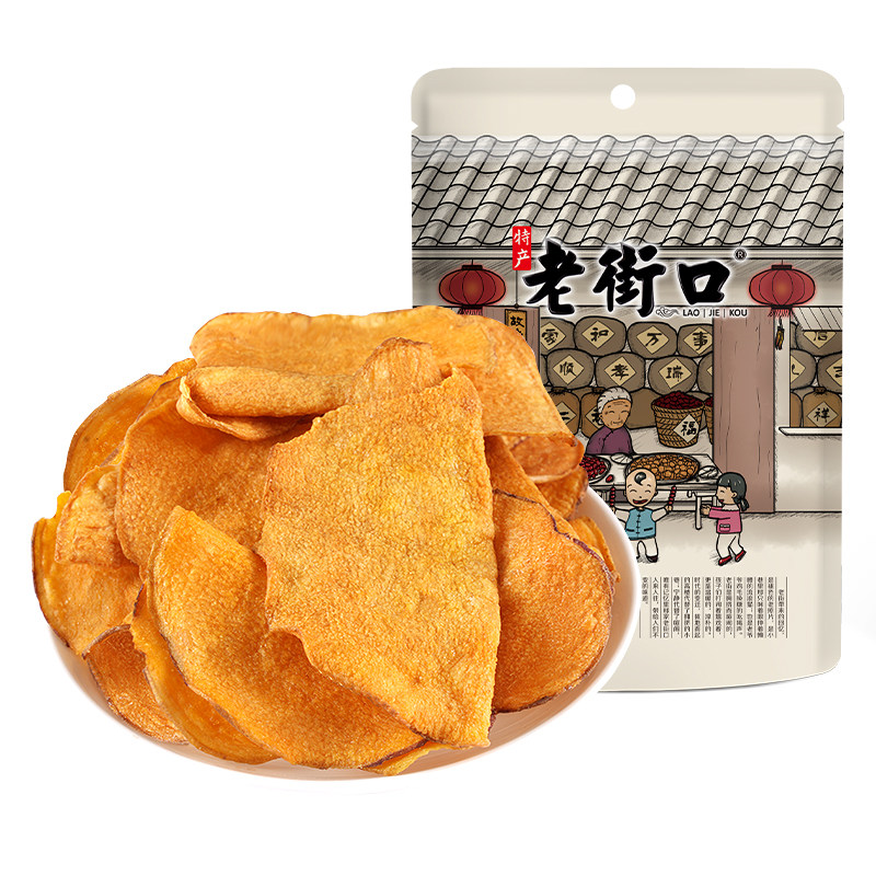 老街口甘梅味红薯片300g地瓜干番