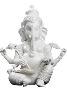 戴玉堂陈戴茹陶瓷摆件《象神象鼻财神》泰国象头神像供奉家用