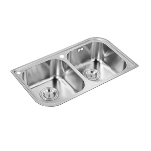 Pablo帕布洛不锈钢水槽龙头双槽套餐个性外形厨房洗菜盆RIP920BB