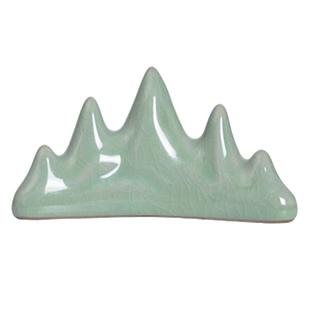 青瓷大号笔架 笔山五指山笔托笔搁笔挂陶瓷文房四宝书法用品包邮